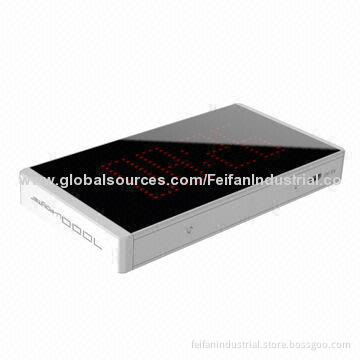 Aluminum Power Bank Clock, LCD Display